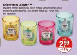 V Markt Knisterkerze „,Colour" Angebot