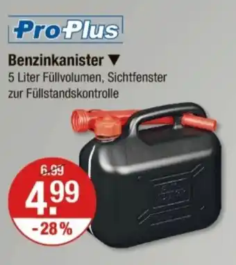 V Markt Pro-Plus Benzinkanister Angebot