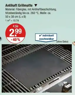 V Markt Antihaft Grillmatte Angebot