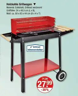 V Markt Holzkohle Grillwagen Angebot