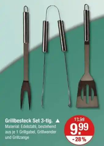 V Markt Grillbesteck Set 3-tlg. Angebot