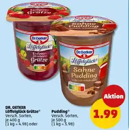 PENNY DR. OETKER Löffelglück Grütze/Pudding Angebot