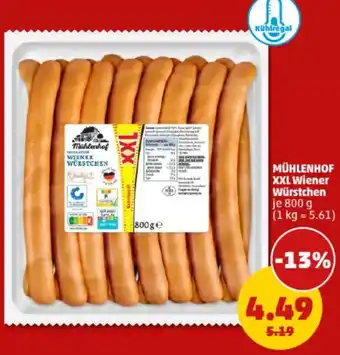 PENNY MÜHLENHOF XXL Wiener Würstchen Angebot