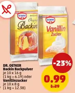 PENNY DR. OETKER Backin Backpulver oder Vanillinzucker Angebot