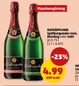 PENNY ROTKÄPPCHEN Spätburgunder rosé, Riesling oder Sekt Angebot