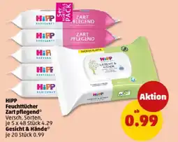 PENNY HIPP Feuchttücher Zart pflegend/Gesicht&Hande Angebot