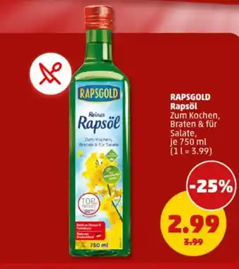 PENNY RAPSGOLD Rapsöl Angebot