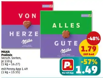 PENNY MILKA Pralinés Angebot