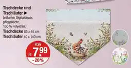 V Markt Tischdecke und Tischläufer Angebot