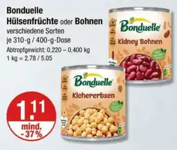 V Markt Bonduelle Hülsenfrüchte oder Bohnen Angebot