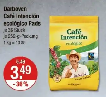 V Markt Darboven Café Intención ecológico Pads Angebot