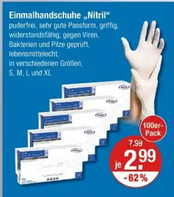 V Markt Einmalhandschuhe,,Nitril" Angebot