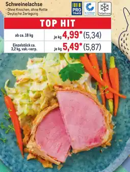 METRO Schweinelachse Angebot