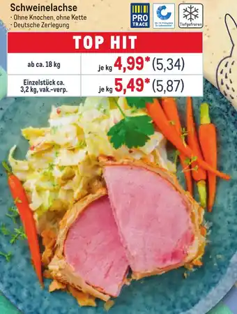 METRO Schweinelachse Angebot