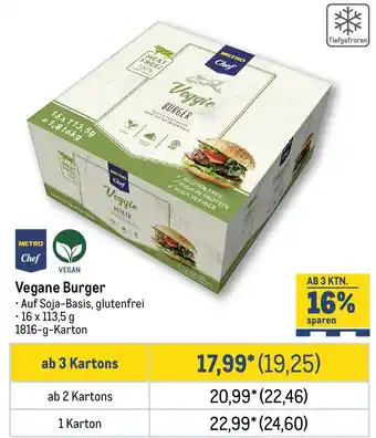 METRO METRO Chef Vegane Burger Angebot