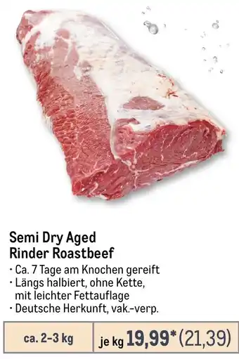 METRO Semi Dry Aged Rinder Roastbeef Angebot