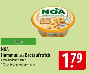 Famila Nord Ost NOA Hummus oder Brotaufstrich Angebot