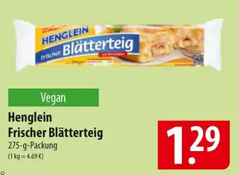 Famila Nord Ost Henglein Frischer Blätterteig Angebot