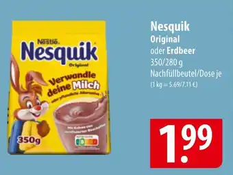 Famila Nord Ost Nesquik Original oder Erdbeer Angebot