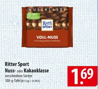 Famila Nord Ost Ritter Sport Nuss- oder Kakaoklasse Angebot