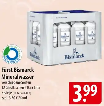 Famila Nord Ost Fürst Bismarck Mineralwasser Angebot