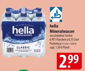 Famila Nord Ost hella Mineralwasser Angebot