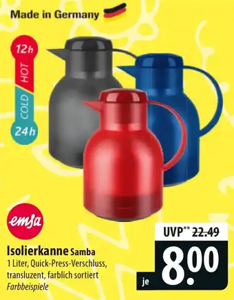 Famila Nord Ost emsa Isolierkanne Samba Angebot