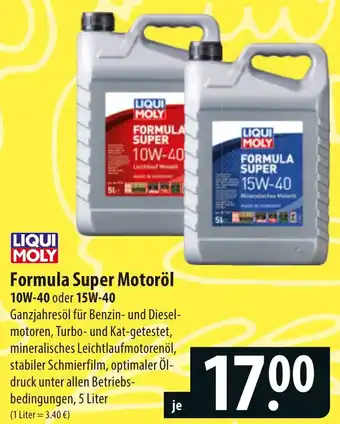 Famila Nord Ost LIQUI MOLY Formula Super Motoröl 10W-40 oder 15W-40 Angebot