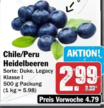 AEZ Chile/Peru Heidelbeeren Angebot