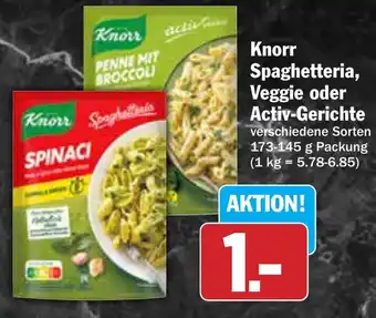 AEZ Knorr Spaghetteria, Veggie oder Activ-Gerichte Angebot