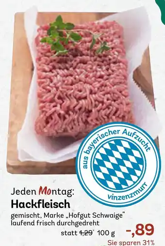 AEZ Jeden Montag Hackfleisch Angebot