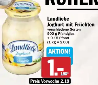 AEZ Landliebe Joghurt mit Früchten Angebot