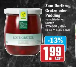 AEZ Zum Dorfkrug Grütze oder Pudding Angebot