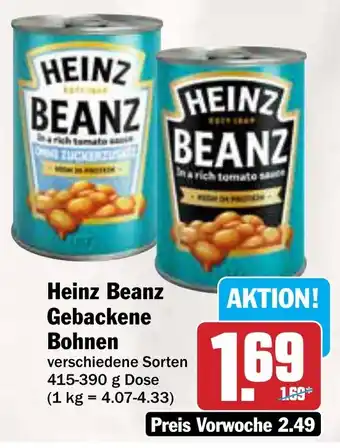 AEZ Heinz Beanz Gebackene Bohnen Angebot