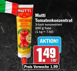 AEZ Mutti Tomatenkonzentrat Angebot