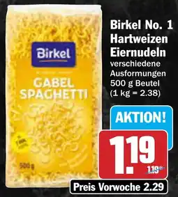 AEZ Birkel No. 1 Hartweizen Eiernudeln Angebot