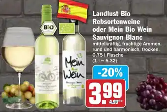 AEZ Landlust Bio Rebsortenweine oder Mein Bio Wein Sauvignon Blanc Angebot