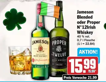 AEZ Jameson Blended oder Proper N°12Irish Whiskey Angebot