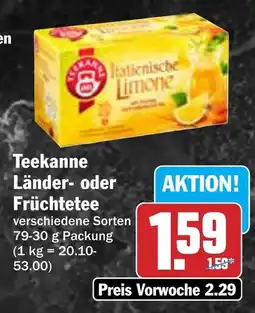 AEZ Teekanne Länder- oder Früchtetee Angebot