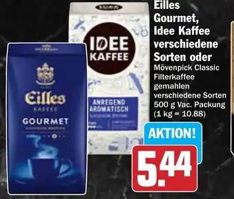 AEZ Eilles Gourmet, Idee Kaffee verschiedene Sorten oder Mövenpick Angebot