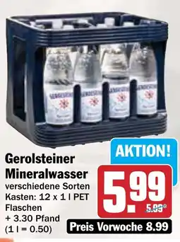 AEZ Gerolsteiner Mineralwasser Angebot