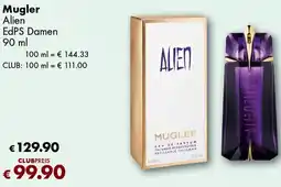 Travel Free Mugler Alien EdPS Damen Angebot