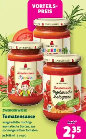 Biomarkt ZWERGENWIESE Tomatensauce Angebot