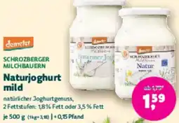 Biomarkt demeter SCHROZBERGER MILCHBAUERN Naturjoghurt mild Angebot