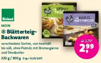 Biomarkt MOIN Blätterteig Backwaren Angebot