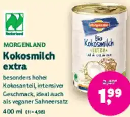 Biomarkt MORGENLAND Kokosmilch extra Angebot