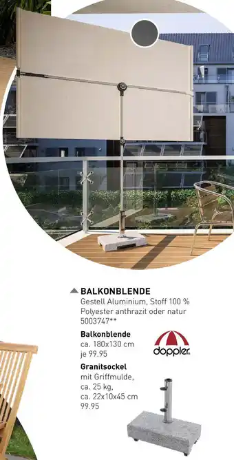 Möbel Martin Balkonblende Angebot