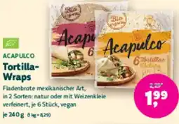 Biomarkt ACAPULCO Tortilla Wraps Angebot