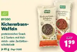 Biomarkt BYODO Kichererbsen Waffeln Angebot