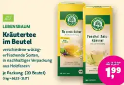 Biomarkt LEBENSBAUM Kräutertee im Beutel Angebot